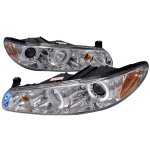 1999 Pontiac Grand Prix Clear Halo Projector Headlights with LED