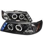 Nissan Sentra 1995-1999 Black Halo Projector Headlights with LED