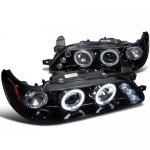 Toyota Corolla 1993-1997 Smoked Halo Projector Headlights with LED