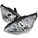 2004 Ford Focus Clear Dual Halo Projector Headlights with LED
