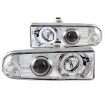 2002 Chevy S10 Pickup Projector Headlights Chrome Halo