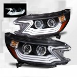 Honda CRV 2012-2013 Projector Headlights Black LED DRL