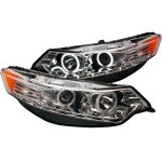 Acura TSX 2009-2012 Clear HID Projector Headlights CCFL Halo LED DRL