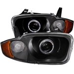 2005 Chevy Cavalier Black Projector Headlights Halo