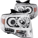 2011 Ford Expedition Projector Headlights Chrome CCFL Halo LED