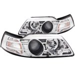 Ford Mustang 1999-2004 Projector Headlights Chrome