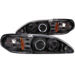 1997 Ford Mustang Projector Headlights Black Halo