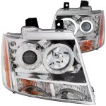 Chevy Suburban 2007-2014 Clear Projector Headlights with CCFL Halo and LED