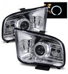 2009 Ford Mustang Projector Headlights Chrome CCFL Halo