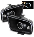 2005 Ford Mustang Projector Headlights Black CCFL Halo