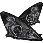 2003 Toyota Celica Projector Headlights Black Halo LED