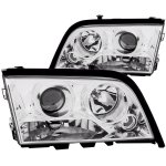 1996 Mercedes Benz C Class Projector Headlights Chrome