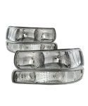 Chevy Suburban 2000-2006 Clear Headlights and Bumper Lights