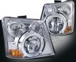 Chevy Avalanche 2003-2006 Clear Headlights and Bumper Lights Conversion