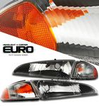 Dodge Intrepid 1993-1997 Black Headlights with Corner Lights