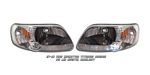 2002 Ford F150 Smoked Euro Headlights with LED City Lights