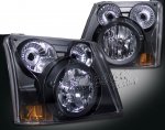 Chevy Avalanche 2003-2006 Black Headlights and Bumper Lights Conversion
