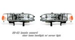 Honda Accord 1990-1993 Clear Euro Headlights and Corner Lights