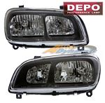 Toyota RAV4 1998-2000 Depo Black Euro Headlights