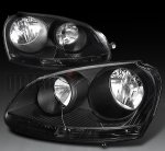 2009 VW Rabbit Depo Black Euro Headlights