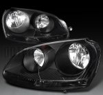 VW Jetta 2005-2010 Depo Black Euro Headlights