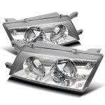 Nissan Sentra 1995-1999 Clear Halo Euro Headlights with LED