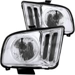 2007 Ford Mustang CCFL Halo Headlights Chrome