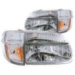 2001 Ford Explorer Headlights and Corner Lights Chrome