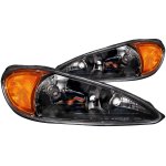 Pontiac Grand AM 1999-2006 Anzo Black Euro Headlights