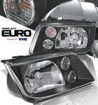 VW Jetta 1999-2004 TYC Black Euro Headlights