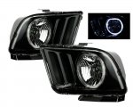 2005 Ford Mustang Black Halo Euro Headlights