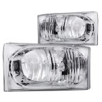 2002 Ford Excursion Crystal Headlights Chrome