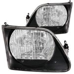 Ford Expedition 1997-2002 Crystal Headlights Black