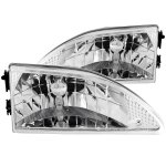 1997 Ford Mustang Crystal Headlights Chrome