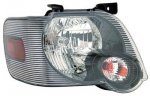 2007 Ford Explorer Trac Black Right Passenger Side Replacement Headlight