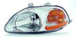 Honda Civic 1996-1998 Left Driver Side Replacement Headlight