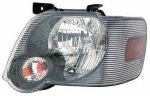 2008 Ford Explorer Black Left Driver Side Replacement Headlight