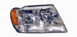 2004 Jeep Grand Cherokee Chrome Right Passenger Side Replacement Headlight