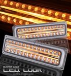 Chevy Suburban 1994-1999 Clear LED Style Front Bumper Lights