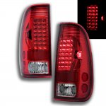 Ford F350 Super Duty 1999-2007 Red LED Tail Lights