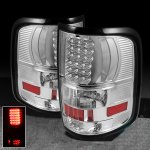 Ford F150 2004-2008 Clear LED Tail Lights