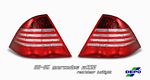 2000 Mercedes Benz S Class Depo Red and Clear LED Tail Lights