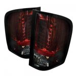 Chevy Silverado 3500HD 2007-2013 Red and Smoked LED Tail Lights