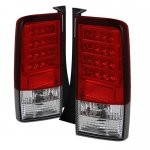 2005 Scion xB Red and Clear LED Tail Lights