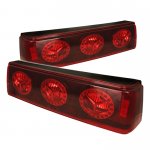 1990 Ford Mustang Red Ring LED Tail Lights