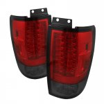 Ford Expedition 1997-2002 Red and Smoked LED Tail Lights
