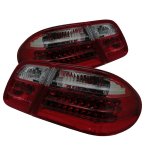 Mercedes Benz E Class 1996-2002 Red and Smoked LED Tail Lights