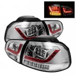 2011 VW Golf Clear LED Tail Lights