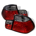 2001 BMW E46 Sedan 3 Series Red and Smoked LED Tail Lights