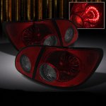 2004 Toyota Corolla Red and Smoked LED Tail Lights